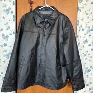 Architect Black Leather Jacket for Men